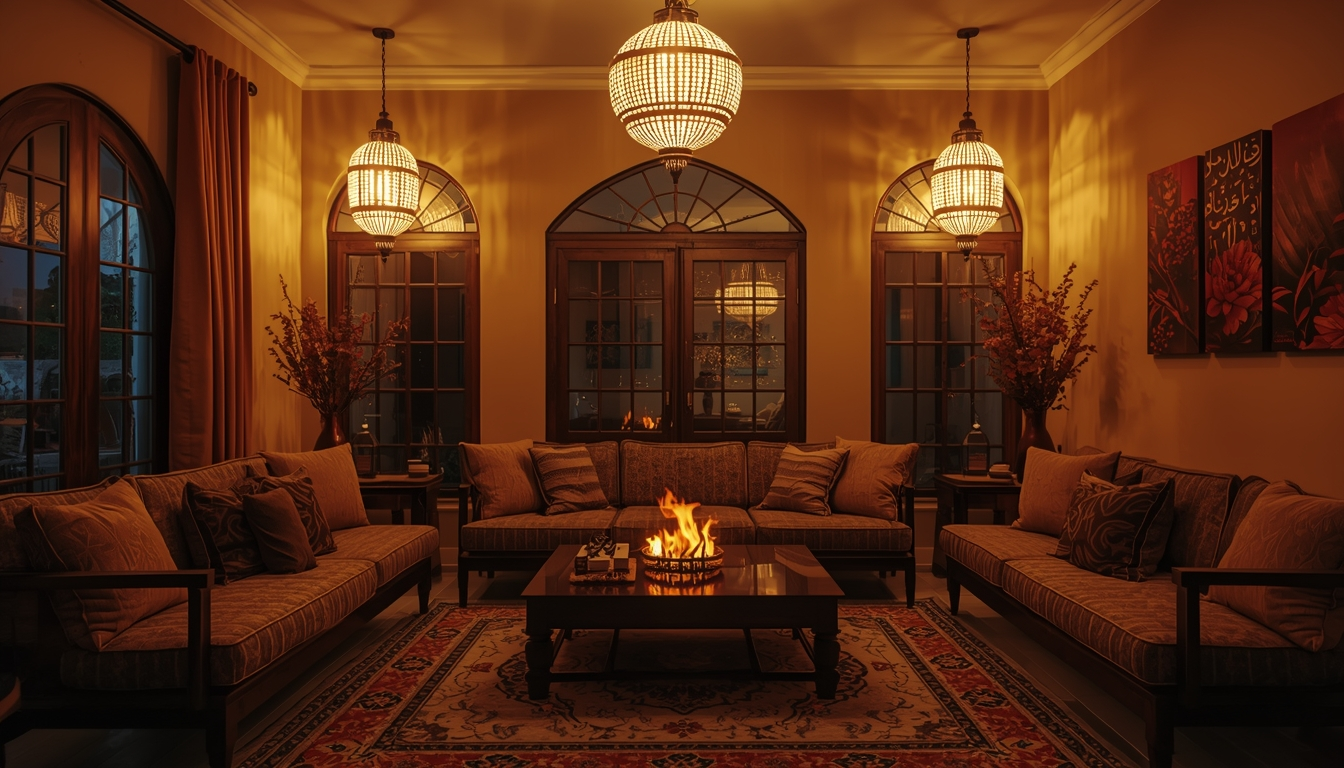 Golden and honey-toned walls
