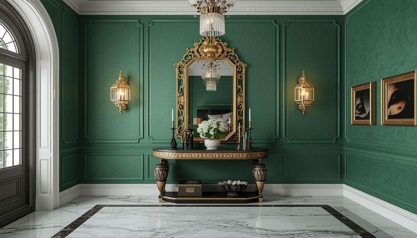 Deep, jewel-toned greens
