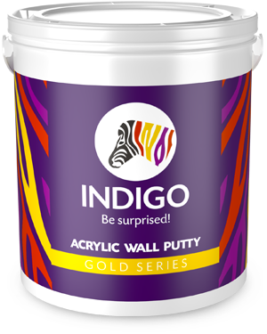 Indigo Acrylic Wall Putty Gold