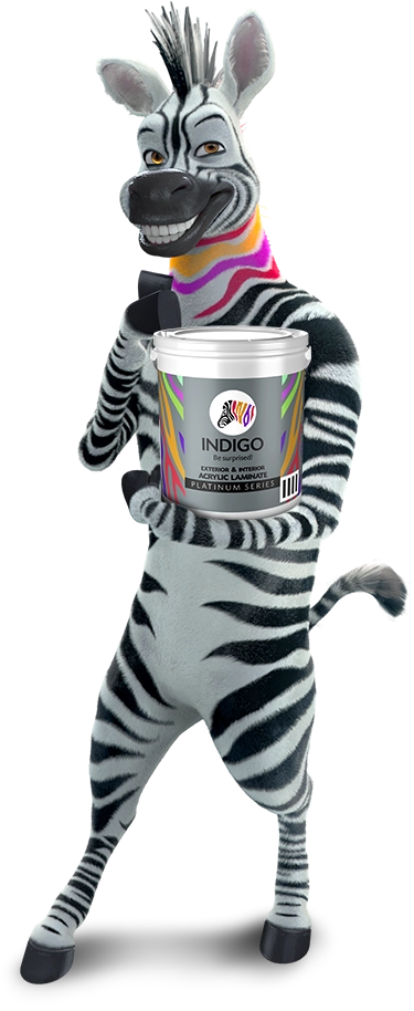 Zebro holding Indigo Exterior & Interior Acrylic Laminate