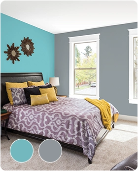 Indigo Master Bedroom Trending Colours Image 2