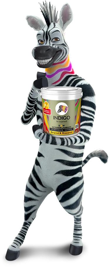 Indigo Paints Zebro Mascot Image 4